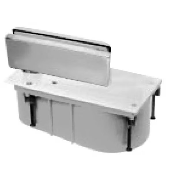 Left Hand 90 Degree Offset Sealed Physical Handicap Hvy Dty Floor Closer Selective Hold Open Satin C, Rixson, Mfr#: SCPH428S90LH26D